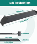 Dimensions of Heavy Duty Pro Grade 45 Degree Angle Corner Brackets For Pergola And Gazebo DIY Projects, Steel Inside Joint Connectors