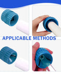 Pipe And Tubing Reamer Deburring Tool For PVC PPR Copper Brass Aluminum Tubes Inner Outer Chamfer Cutter Pro Grade Durable Alloy Steel Body Blue Heavy Duty Build For Tough Jobs in use