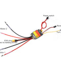 Dual 30A Brushed ESCs For 2 To 6S RC Vehicles Bidirectional Control With PWM Input And Superior Heat Dissipation Wiring Diagram