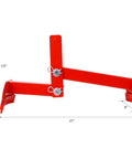 Heavy Duty Drum Lifter Clamp For 55 Gallon Steel Barrels With Quick Load Release Mechanism, red carbon steel design.