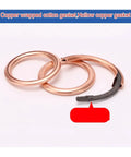 Premium 120 Piece Copper Crush Washers Sealing Gasket Kit For Drain Plugs Hydraulic Fittings Plumbing Stops Leaks Compression Fit Durable Metal Good For Garage Auto Or Home Repair Jobs Needing Solid Reliable Seals No Hassle Guaranteed copper wrapped cotton gasket rings