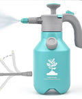 Garden Hand Pump Sprayer 68 Oz 2L Portable Pressure Sprayer with Safety Valve and Adjustable Nozzle, visible in blue color