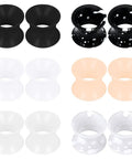Silicone Ear Gauges Tunnels Plugs For Ears Black 8mm 0G 0 Gauge Stretching Kit showing various colors