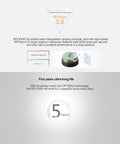 Overview of RPLIDAR A2M12 360 Degree 2D Lidar Sensor Kit features, showcasing lifespan and RPVision 3.0 technology.