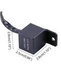 Plug N Play Electronic LED Flasher Relay For Motorcycles Hyper Flash Fix 12V Turn Signal Blinker Relay Durable ABS side view