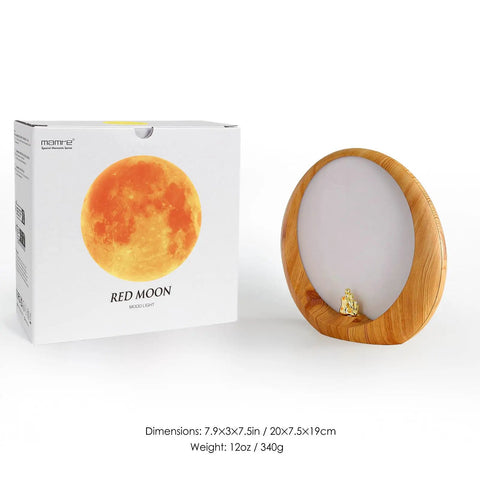Moon Lamp Night Light Mood Lighting For Living Room Romantic Full Moon Glow With Touch Control next to packaging box
