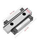 9mm Wide Linear Rail Block And Sliding Carriage For Precise Smooth Motion Durable Metal Guide With Integrated Body And Ready Mounting Holes For Easy Positioning Heavy Duty Repetitive Industrial Machinery And Tools, 3cm x 4cm