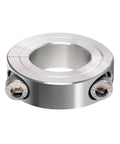 One Inch Bore Double Split Clamp On Shaft Collars Four Pack 304 Stainless Steel One And Three Quarter Inch Outer Diameter By Half Inch Width H7 Tolerance