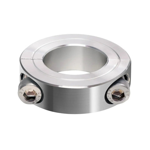 Heavy Duty Five Eighth Inch Bore Double Split Clamp On Shaft Collar Pack Of Four In 304 Stainless Steel One And Five Sixteenths Inch OD