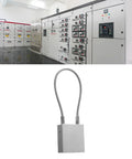 Heavy Duty Steel Cable Padlock 85mm Shackle With Aluminum Alloy Casing For Lockout Tagout And Industrial Shutdown, PVC Coated Steel Cable