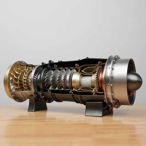 One To Twenty Scale Turbofan Fighter Engine Model Kit That Actually Runs With 150 Pieces DIY Assembly Realistic Turbine Visualization