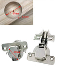 95 Degree Full Overlay Face Frame Cabinet Hinge With 40mm Arm Hydraulic Damper Soft Close for heavy thick doors, close-up view