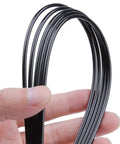 Universal Soft Plastic Antenna Tubes With Caps For RC Cars, FPV Drones, Quadcopters, Boats And Airplanes, 5 Pack Black