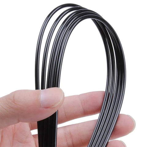 Universal Soft Plastic Antenna Tubes With Caps For RC Cars, FPV Drones, Quadcopters, Boats And Airplanes, 5 Pack Black
