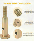 Steel shoulder bolt 7/16-14 for lawn mowers, showing durability and design close-ups, part 738-3102 compatible with Cub Cadet, MTD models.