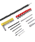 32Piece Pro Grade Drill Bits And Socket Set With Stainless Steel Heads, Flexible Extension Shaft for DIY projects