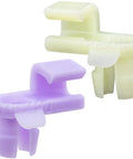 Honda Door Lock Rod Clips Kit 5pc LH RH Drop In Easy Install Left Yellow Right Purple 4mm Rod 6mm Hole Replaces 72174 SM4 003 72134 SM4 003 Fits Accord CR V Element Insight Odyssey Pilot TL MDX CL Acura, yellow and purple clips