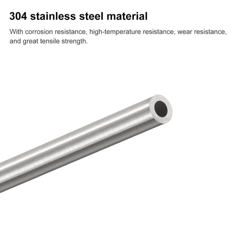 Industrial Grade 304 Stainless Steel Capillary Tube 5.5mm Outer Diameter 1.0mm Wall 250mm Length for machinery equipment