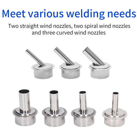 Seven nozzles for Beast 1000W Digital Hot Air Rework Station With Sleep Mode Three Programmable Channels Seven Nozzles 110V