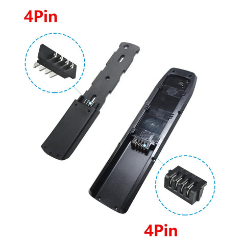 Ebike Battery Power Discharge Connector 4 Pins Male Or Female Plug For Hailong 1 2 Max Base Plate Mounted Parts Replacement Compatible With Hailong Battery Box And Ebike Pack