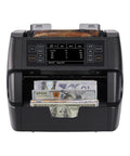 Ultra Fast Money Counter Machine With 1500 Bills Per Minute showing front panel with currency display and bills being processed