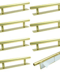 8 Pack Self Stick Push Pull Cabinet Handles Easy Peel And Stick No Drill Instant Upgrade For Kitchen Drawers Wardrobes and Sliding Doors
