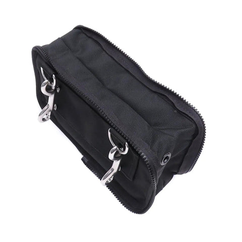 Scuba Diving Storage Pocket With Double Ended Hook For Sidemount Gear And Water Sports Durable Nylon Multi Pocket Pouch With Zipper