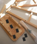 Six Pack Stainless Steel Mending Plates Flat Straight Brackets for furniture repair on wooden planks