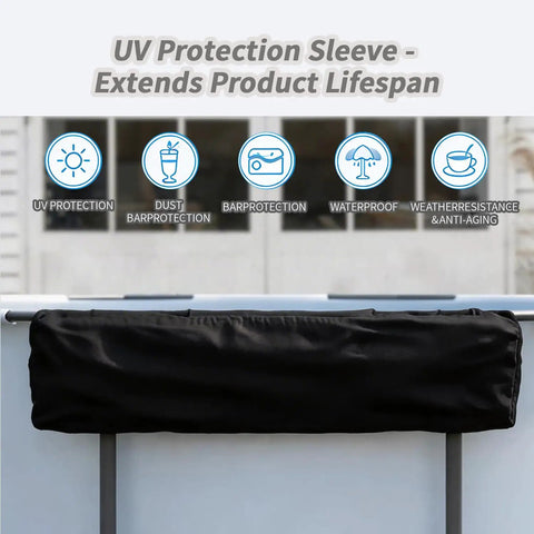 UV protection sleeve for Six Cup Holder Poolside Bar Table For Folding Above Ground Pools Portable Swim Up Bar