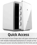 Biometric Safe Box With Key For Home Office Use, Fingerprint Lock Box, Boss Level Security Safe With Touchscreen Keypad