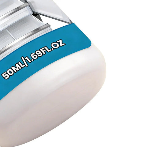 Close-up view of All Purpose Metal Bonding Adhesive Heavy Duty Glue For Metal Wood Glass Ceramic Leather Pottery Mirror Shoe Soles And More Long Lasting Super Strong Hold For Refrigerator Parts Foundry Projects And Household Repairs bottle with 50ml label