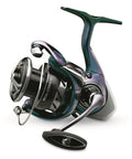 Regal LT Spinning Fishing Reel RGLT3000D CXH B with Air Rotor and ATD Drag, ultra-light design, angled view