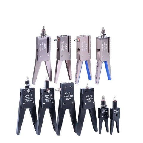 Pneumatic Robot Arm Gripper Clamp For Nonstandard Fixtures With Thread Extension And Anti Skid Cover Injection Molding Tool