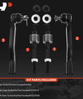 Set Of Four Front Inner And Outer Tie Rod End Kit Replacement For Acura CL Honda Accord Odyssey Isuzu Oasis Fixes Loose Steering And Uneven Tire Wear For Safer Driving front suspension parts kit