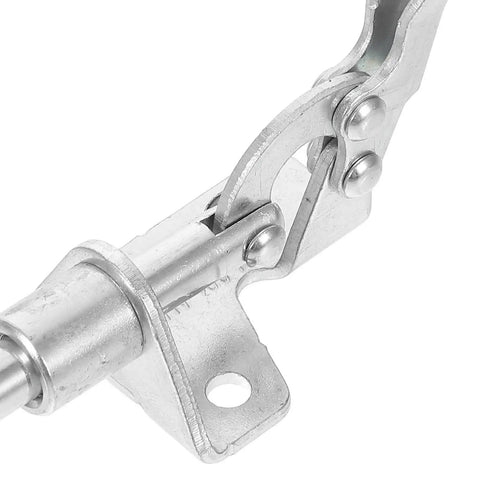 Close-up of 4 Piece Quick Release Toggle Clamps Set Heavy Duty Woodworking Fixed Clamps Push Pull Latch Welding Supplies metal detail