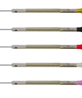 Ergonomic Stainless Steel Screwdriver Set Of Five With Conical Hardened Blades And POM Self Lubricating Heads, Sizes 0.80 1.00 1.20 1.40 1.60 Mm