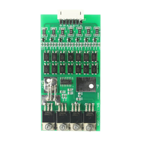 Bulletproof 7S 24V 20A Lithium Battery BMS Board featuring Smart Cell Balancing and Thermal Cutoff Shield for DIY use