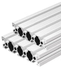 Stacked Two Pack 1220mm 2080 T Slot Aluminum Extrusion 20x80mm European Standard Anodized Linear Rail 48 Inch Length for DIY Projects
