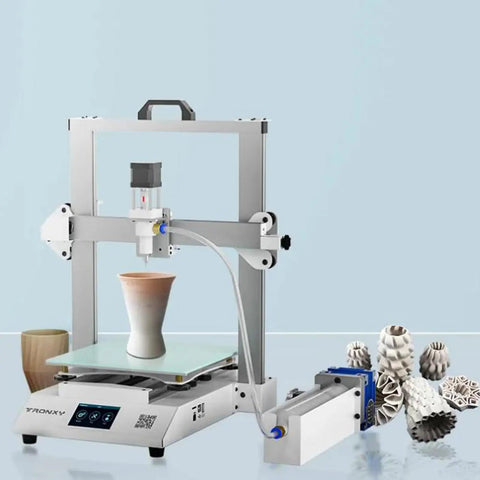 Hella Compact Foldable Ceramic 3D Printer For Clay And Liquid Deposition Molding 250Mm Build Area Dead Simple Setup For Weekend Warriors And Ceramics Artists