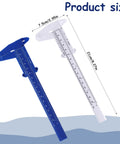 2 Pack Plastic Measuring Calipers With 150 mm And 0 To 6 Inch Scale Vernier Sliding Gauge Ruler Mini Eyebrow Ruler Lightweight ABS