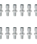 12 Piece Silver Bicycle Brake Cable Adjuster Lever Screw Set M6 Includes Caliper Locking Tool And Brake Cage Bolts For Motorcycles