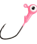 Mr Crappie Slab Slasher Crappie Jig Head Lure Pink One Sixteenth Ounce Eight Pack for Freshwater Fishing with Live Bait or Soft Plastics