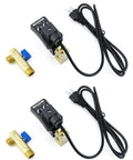 Top view of Automatic Timed Condensate Drain Valve Two Pack One Half Inch AC 110V Two Way Direct Acting Drain Valve with US Plug