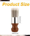 Salve Brush For Leather And Wood Furniture 13.5cm size with comfortable handle and bristles for furniture care.