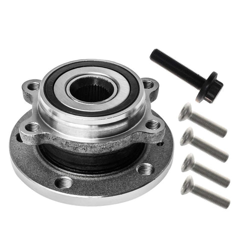 Audi Front Wheel Hub And Bearing Assembly Pair With 5 Lug And ABS Fits Audi A3 Q3 TT Quattro VW CC Passat Tiguan Beetle GTI