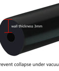 Upgrade Your Ride With High Power Silicone Vacuum Hose Lines For Cars At 3mm And Other Sizes Featuring Super Heat Resistant Tubing Plus Free Tube Cutter For Easy Diy Auto Repair Jobs, black silicone hose end, wall thickness 3mm