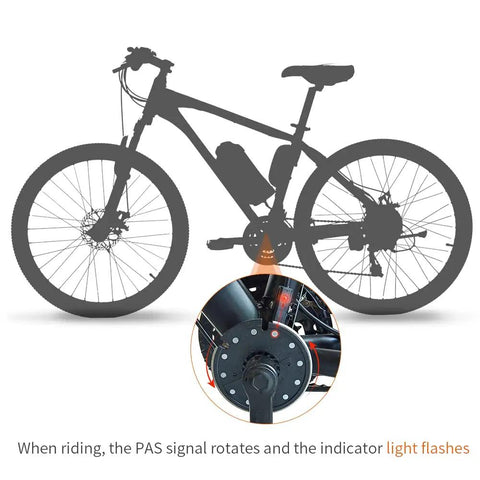 D12 Bike Magnets Pedal Assist Sensor For Ebike Left Crank No Fuss Install PAS Sensor With Dual Hall Sensors Waterproof Plug Option SM Plug Compatible Today
