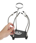 LED Magnifying Lamp With Magnifying Glass Holder For Soldering Circuit Boards Sturdy Third Hand Tool Magnetic Helping Hands