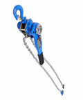 Lever Chain Hoist 1650 Lbs Three Quarter Ton Blue Chain Puller Hoist With 10 Ft Lifting Height For Factories Garages And Warehouses