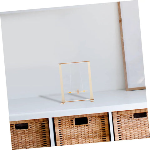 Educational Wooden Gravity Experiment Kit For Kids And Students, Interactive Maxwell Wheel Science Toy on a white shelf